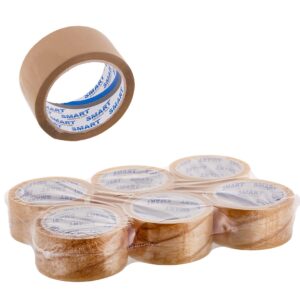 Pakkausteippi BSTech Solvent (48 mm x 66 m), Kirkas, 6 kpl (Suoratoimitus)