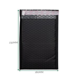 Kuplapussi Black Poly (180 x 230 + 40 mm), Musta (Suoratoimitus)
